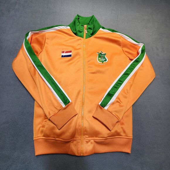 Heineken Jacket Mens L Orange Holland House London‎ 2012 Long Sleeve Full Zip